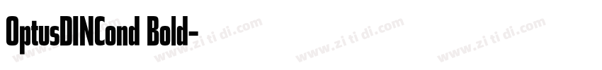 OptusDINCond Bold字体转换